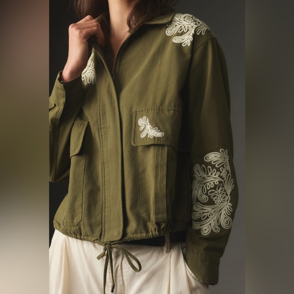 NWOT Dolan Embroidered Utility Jacket- XS